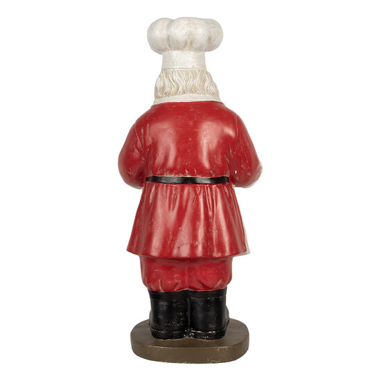 Clayre &amp; Eef   | Kerstdecoratie Kerstman Rood Wit 40x39x81 cm | 5PR0183