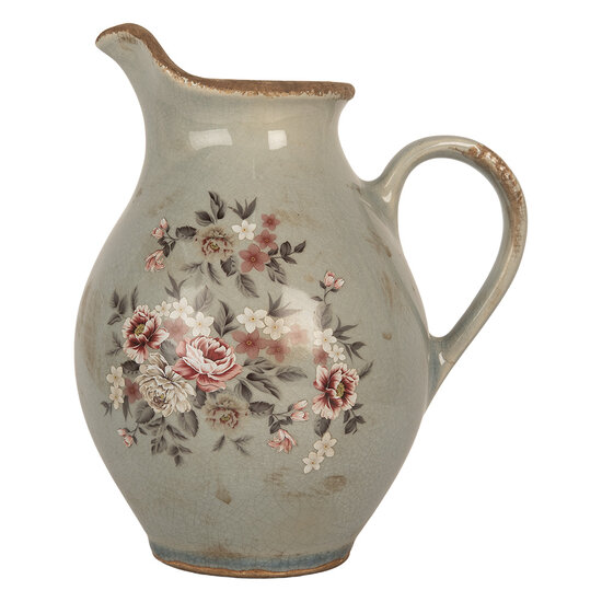 Clayre & Eef | Decoratieve Schenkkan Grijs 21x16x24 cm | 6CE2234M