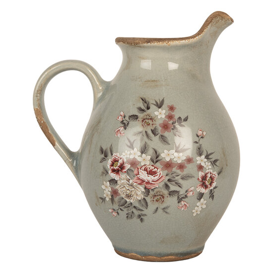 Clayre & Eef | Decoratieve Schenkkan Grijs 21x16x24 cm | 6CE2234M