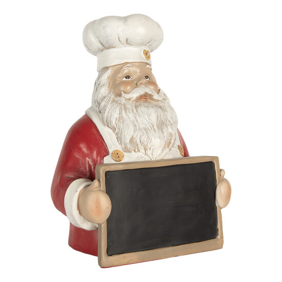 Clayre &amp; Eef   | Kerstdecoratie Kerstman Rood Wit 24x16x30 cm | 6PR5751