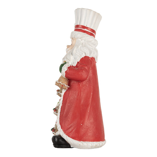 Clayre & Eef | Kerstdecoratie Kerstman Bruin Rood 15x11x25 cm | 6PR5849