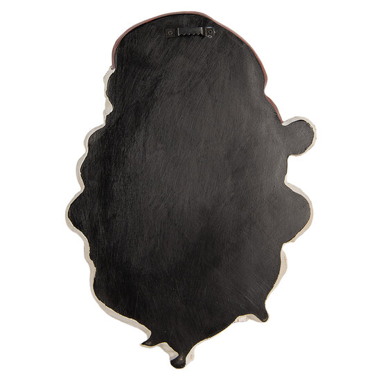 Clayre & Eef | Wanddecoratie Kerstman Wit Rood 23x5x31 cm | 6PR5781