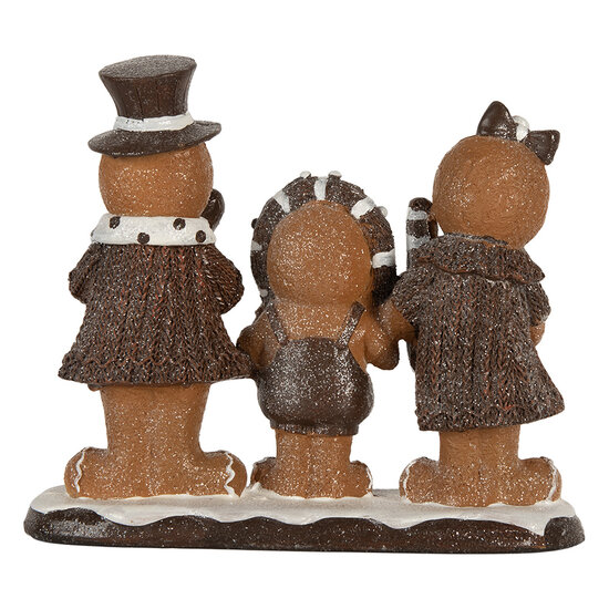Clayre & Eef | Decoratie peperkoekpoppen Bruin Wit 20x7x17 cm | 6PR5855