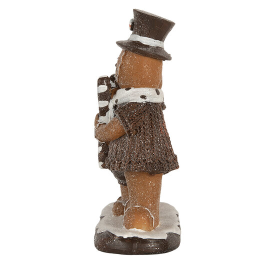 Clayre & Eef | Decoratie peperkoekpoppen Bruin Wit 20x7x17 cm | 6PR5855
