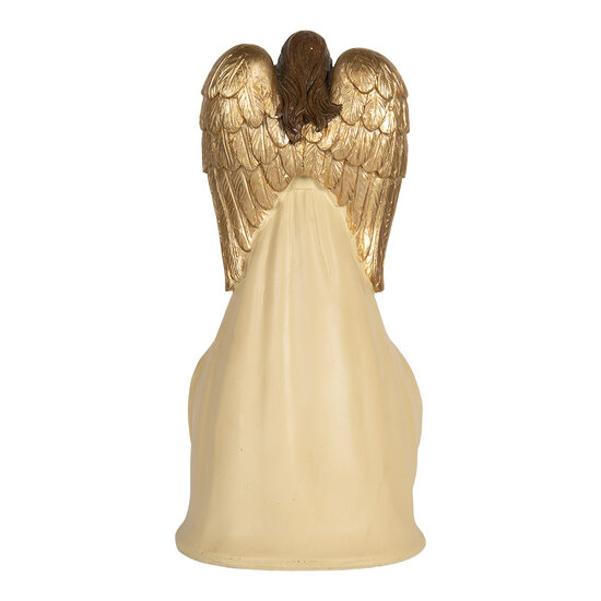 Clayre & Eef | Kerstdecoratie Kerstgroep Beige Goudkleurig 15x12x31 cm | 6PR5894
