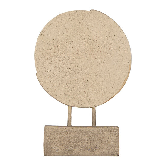 Clayre & Eef | Decoratie Koppel zittend op Maan Beige Goudkleurig 18x5x26 cm | 6PR5909