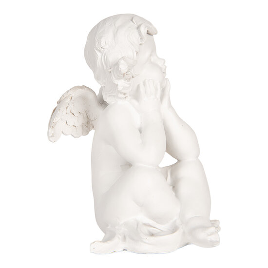 Clayre & Eef | Decoratie Engelen (set 4) Wit 16x14x19 cm | 6PR5914