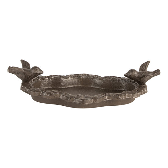 Clayre &amp; Eef   | Vogelbad Bruin 24x13x6 cm | 6Y5743