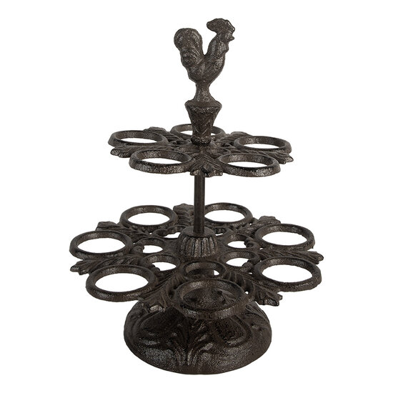 Clayre & Eef | Eierhouder Bruin ø 19x24 cm | 6Y5752