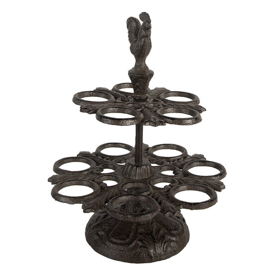 Clayre & Eef | Eierhouder Bruin ø 19x24 cm | 6Y5752