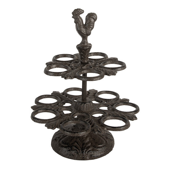 Clayre & Eef | Eierhouder Bruin ø 19x24 cm | 6Y5752