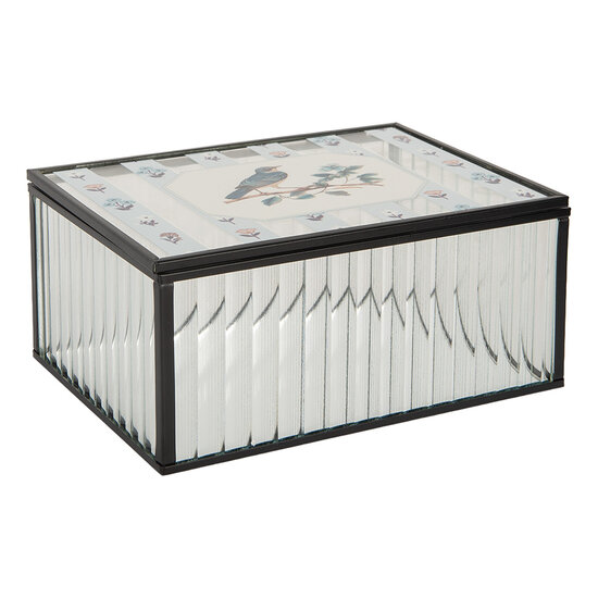 Clayre & Eef | Decoratief Opbergdoosje Transparant 18x14x8 cm | 6Y5949