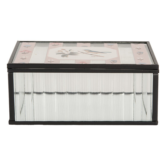 Clayre & Eef | Decoratief Opbergdoosje Transparant 15x10x6 cm | 6Y5950