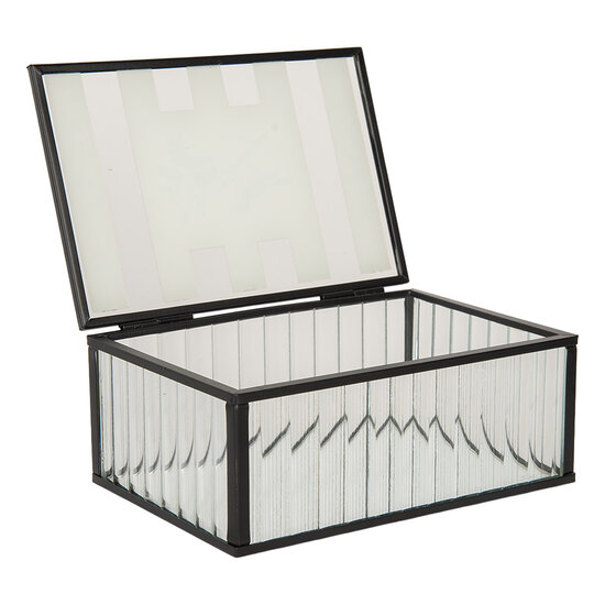 Clayre & Eef | Decoratief Opbergdoosje Transparant 15x10x6 cm | 6Y5950