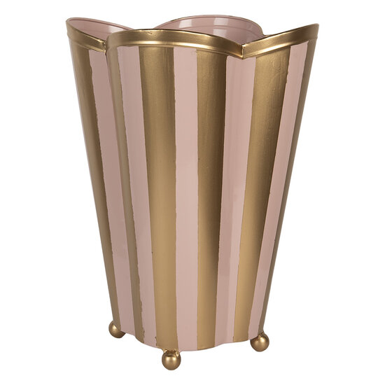 Clayre & Eef | Decoratie Vaas Roze Goudkleurig 22x22x35 cm | 6Y5951