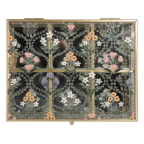 Clayre & Eef | Decoratief Opbergdoosje Transparant 20x16x5 cm | 6Y5952