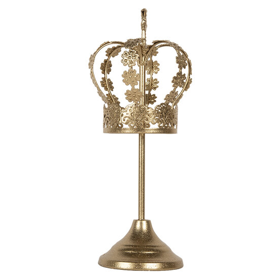 Clayre & Eef | Decoratie Kroon Goudkleurig ø 12x30 cm | 6Y5957