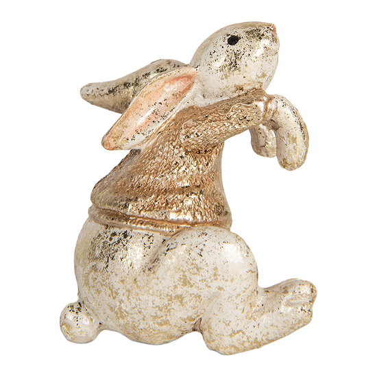 Clayre & Eef | Decoratie Konijn Beige Bruin 6x5x7 cm | 6PR5485