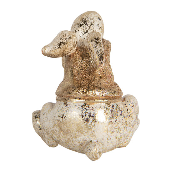 Clayre & Eef | Decoratie Konijn Beige Bruin 6x5x7 cm | 6PR5485