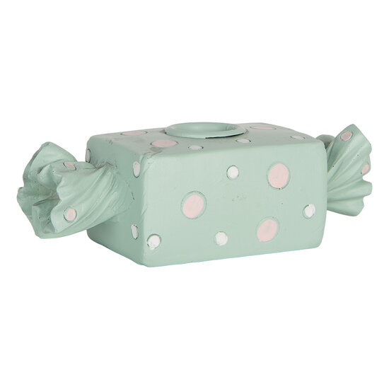 Clayre & Eef | Kandelaar Blauw Wit 14x6x4 cm | 6PR5778BL