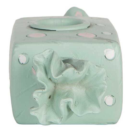 Clayre & Eef | Kandelaar Blauw Wit 14x6x4 cm | 6PR5778BL