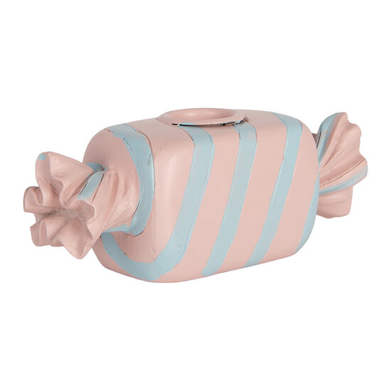 Clayre & Eef | Kandelaar Roze Blauw 14x5x5 cm | 6PR5778P