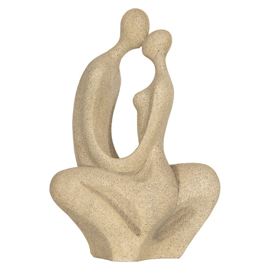 Clayre & Eef | Decoratie zittend Koppel Beige 16x8x25 cm | 6PR5912