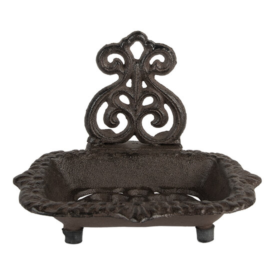 Clayre & Eef | Zeepbakje Bruin 15x11x11 cm | 6Y5748