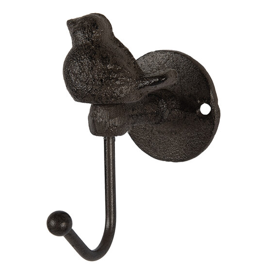Clayre &amp; Eef   | Wandhaak Bruin 5x9x10 cm | 6Y5770