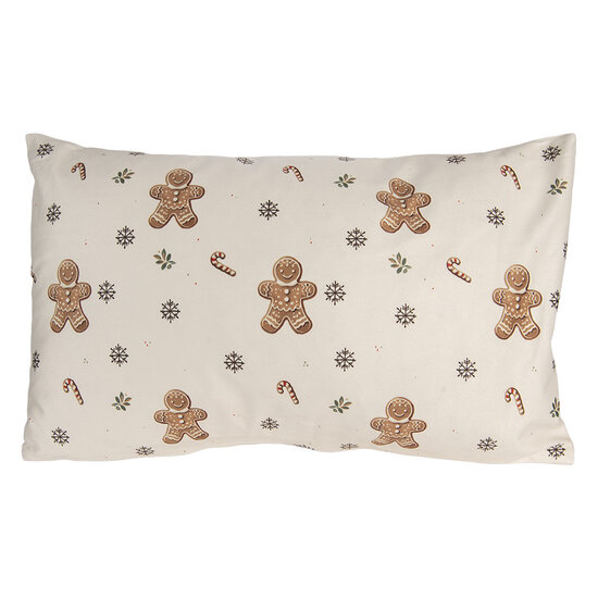 Clayre & Eef | Kussenhoes Beige Bruin 30x50 cm | CGM36