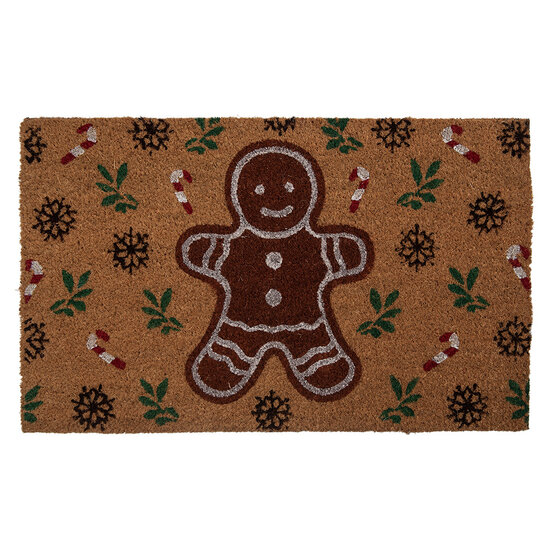Clayre & Eef | Deurmat Binnen Bruin Groen 75x45x1 cm | CGMMC
