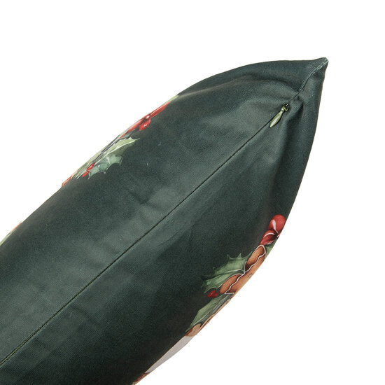 Clayre &amp; Eef   | Kussenhoes Groen Bruin 45x45 cm | KT021.430