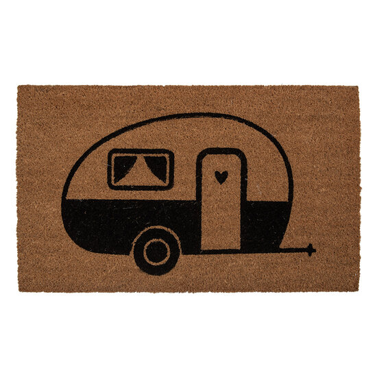 Clayre & Eef | Deurmat Binnen Bruin Zwart 75x45x1 cm | MC275