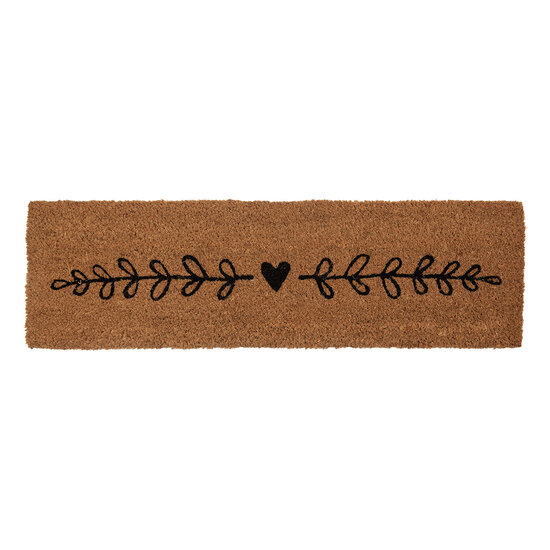 Clayre & Eef | Deurmat Binnen Bruin Zwart 75x22x2 cm | MC277