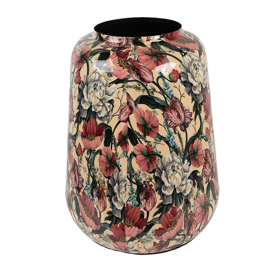 Clayre &amp; Eef   | Decoratie Vaas Beige Roze &oslash; 27x34 cm | 66382