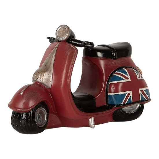 Clayre & Eef | Nachtlampje Scooter LED Rood Blauw 27x10x16 cm | 6LMP808