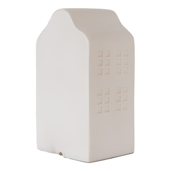 Clayre & Eef | Nachtlampje Huisje LED Wit 8x9x17 cm | 6LMP818