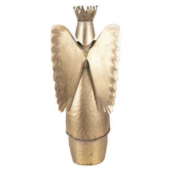 Clayre & Eef | Decoratie Engel Bruin 17x10x39 cm | 6Y5943