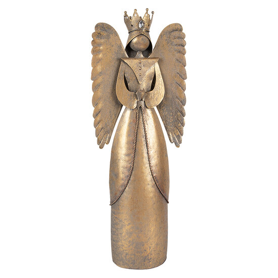 Clayre &amp; Eef   | Decoratie Engel Bruin 17x10x46 cm | 6Y5944