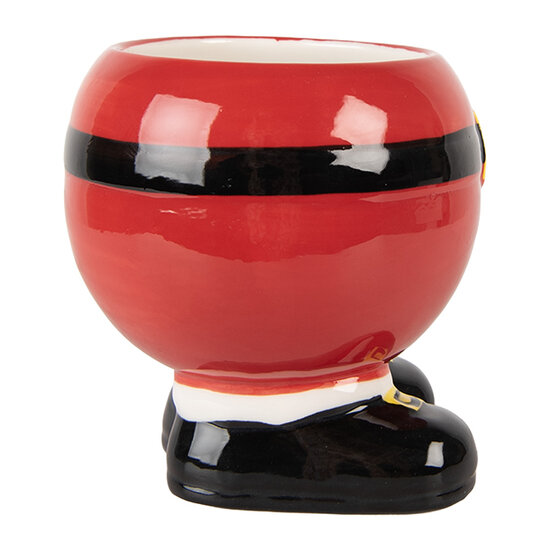 Clayre & Eef | Mok Rood Zwart 14x11x11 cm / 400 ml | 6CEMU0225