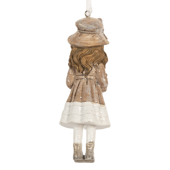 Clayre & Eef | Decoratie hanger Kind Beige Roze 5x4x12 cm | 6PR5662