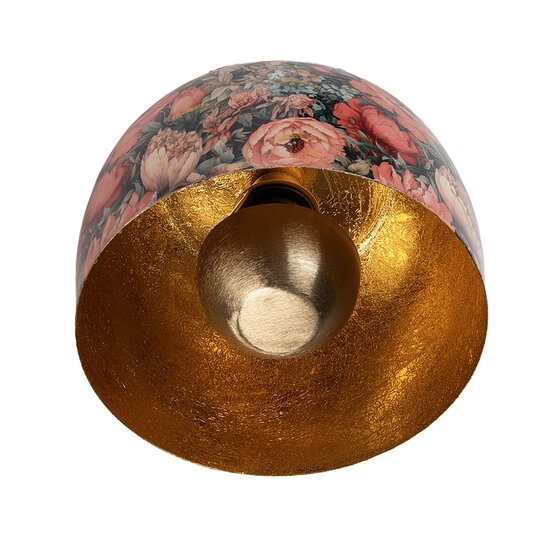 Clayre &amp; Eef   | Hanglamp Groen Roze &oslash; 26x25 cm E27/max 1x25W | 6LMP819