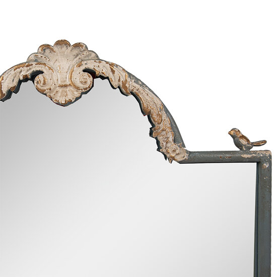 Clayre &amp; Eef   | Wandspiegel Blauw Beige 60x3x91 cm | 52S331