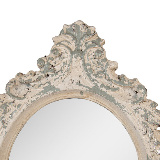 Clayre &amp; Eef   | Wandspiegel Beige Grijs 46x3x64 cm | 52S332