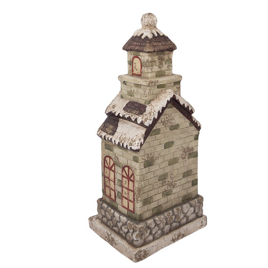 Clayre &amp; Eef   | Decoratie Huis Groen Beige 36x30x80 cm | 5MG0070