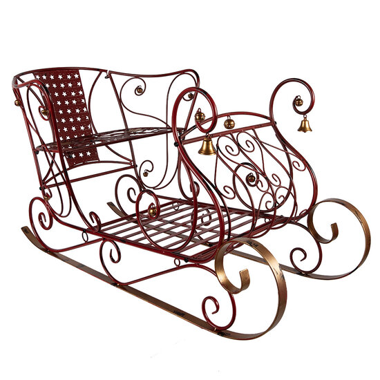 Clayre &amp; Eef   | Kerstdecoratie Slee Rood 107x56x56 cm | 5Y1390