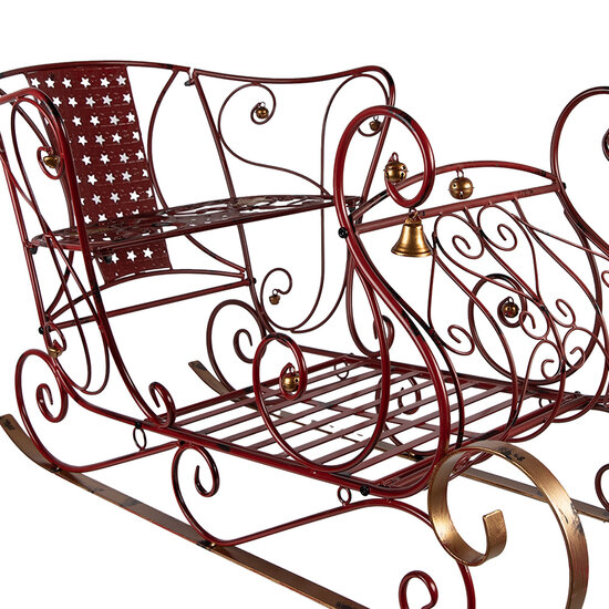 Clayre &amp; Eef   | Kerstdecoratie Slee Rood 107x56x56 cm | 5Y1390