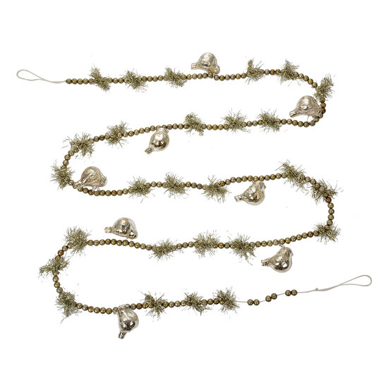 Clayre &amp; Eef   | Decoratie slinger kerst Zilverkleurig &oslash; 2x180 cm | 65989