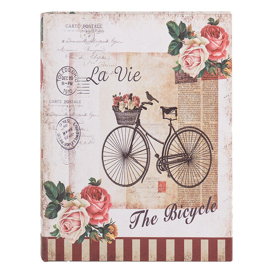 Clayre &amp; Eef   | Opbergdoos Beige Roze (3) 27x22x7 / 22x17x6 / 17x12x4 cm | 66254