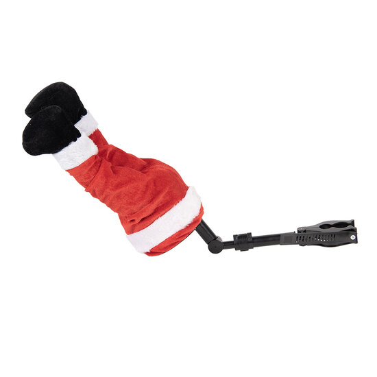 Clayre &amp; Eef   | Decoratie Kerst Kerstmanbenen Rood Wit 30x13x54 cm / 3xAA | 66347